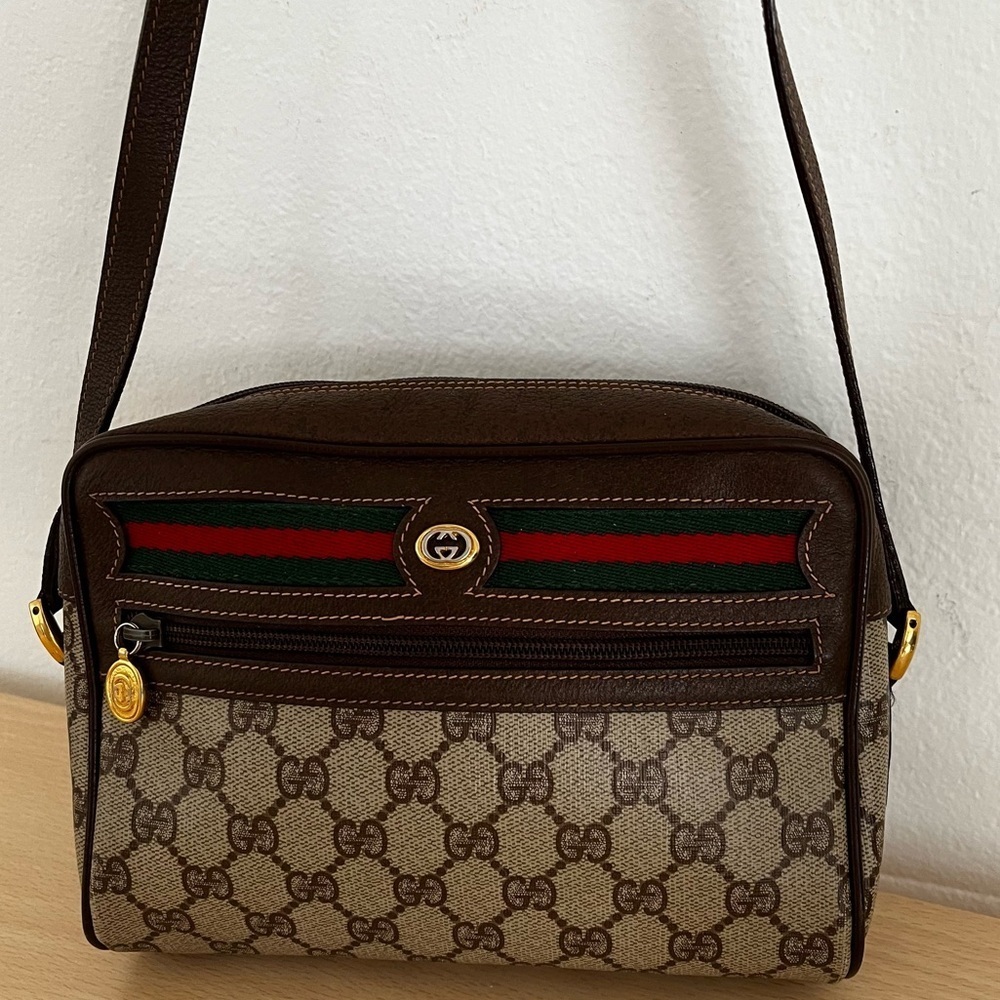 ❗️SOLD❗️Gucci Crossbody Sherry Line Ophidia Italy Authentic Circa 1980’s - Picture 4 of 16